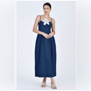 Fanm Mon 3D flower accent dress